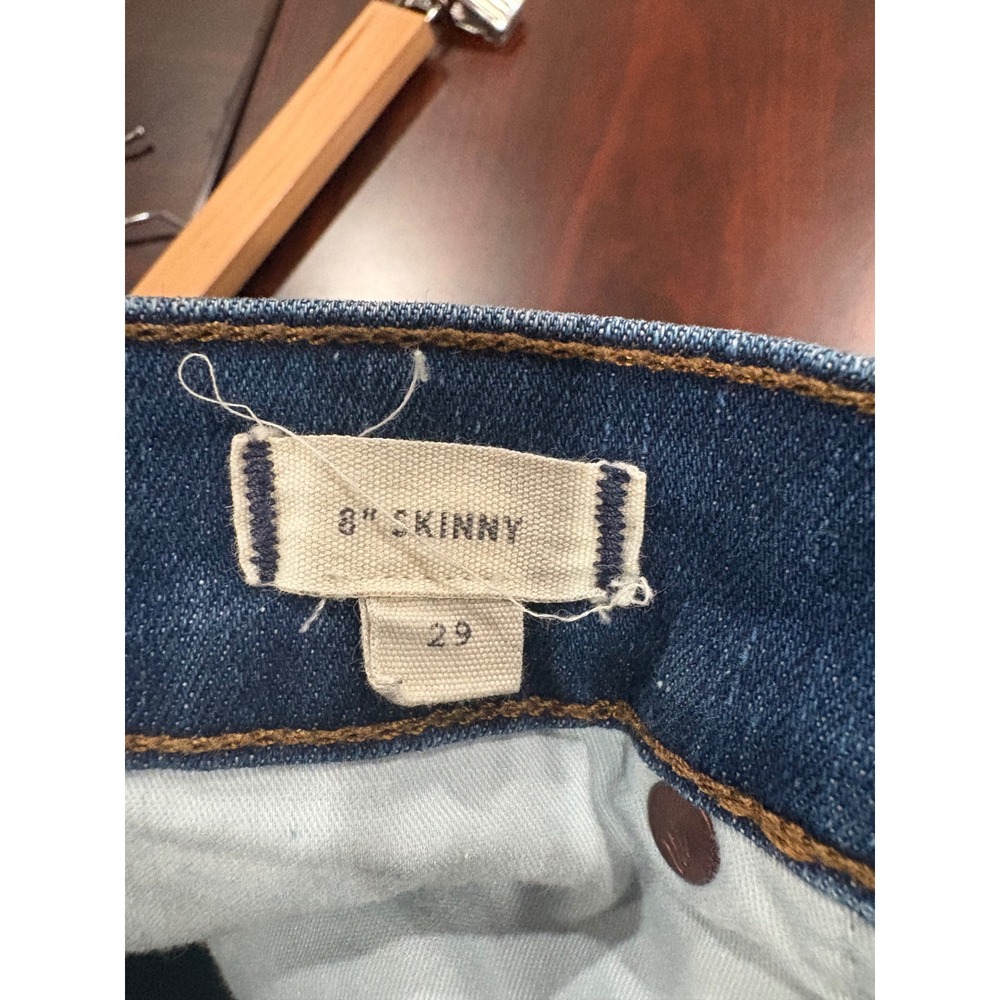 Madewell 8" Skinny Jeans Blue Medium Wash Size 29 - Picture 5 of 5
